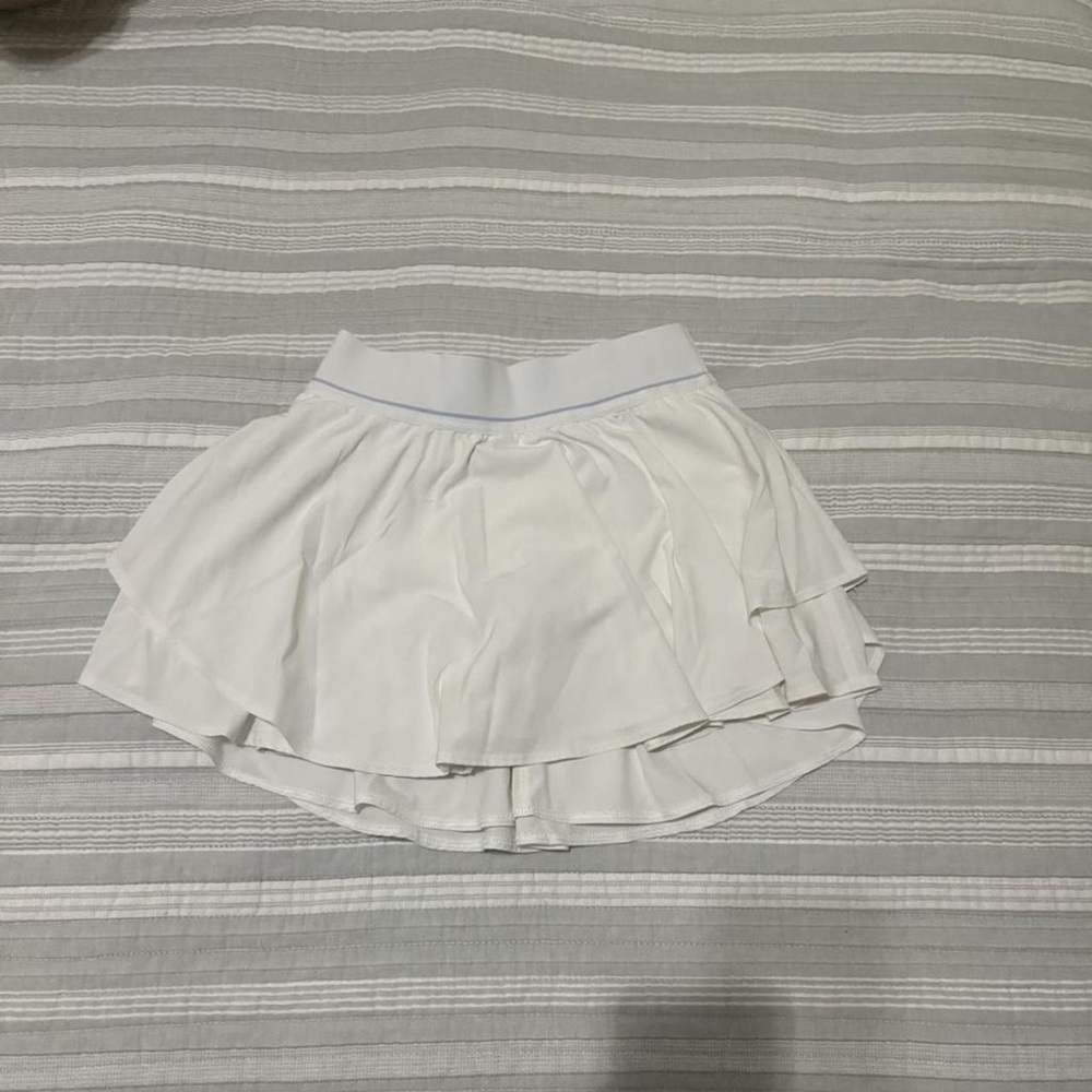 Lululemon Athletica Ivory Layered Skater Skirt